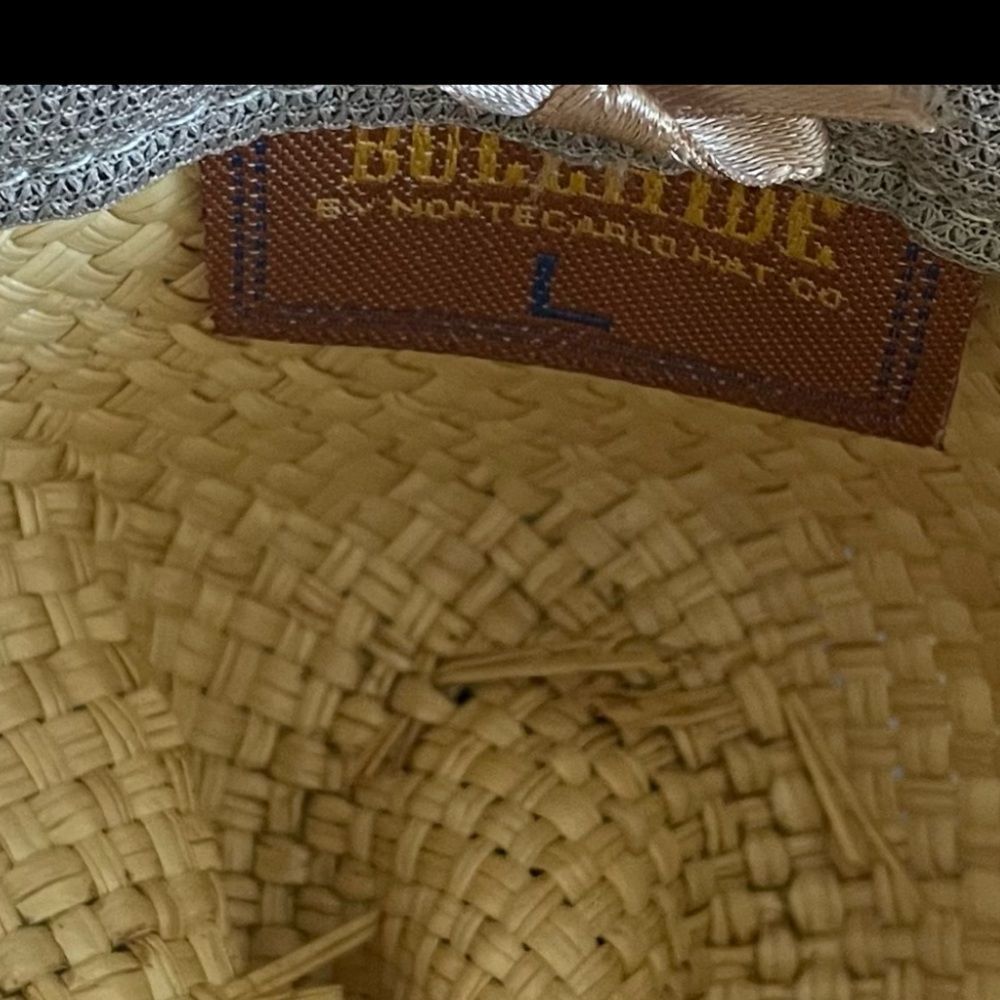 (SOLD) BULLHIDE Tan Woven Straw Western Cowboy Hat L - Picture 15 of 15